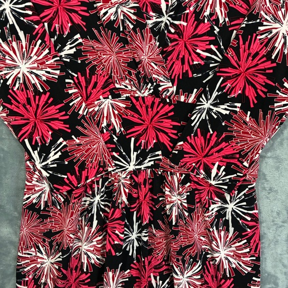 VTG Talbots Petite V Neck 3/4 Sleeve Jersey Knit Dress Size 8 - Picture 3 of 7